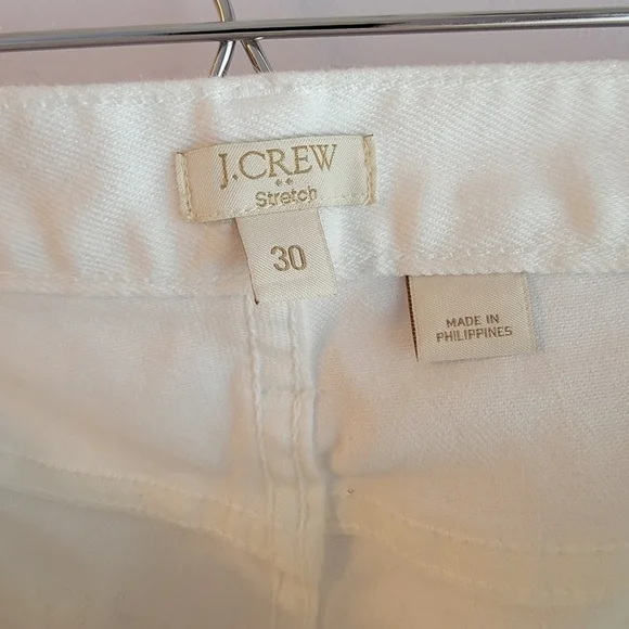 J. Crew White Denim Cropped Jeans Size 30 - Picture 4 of 6